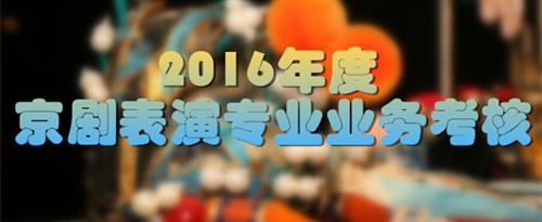 美女骚鸡奶网站国家京剧院2016年度京剧表演专业业务考...